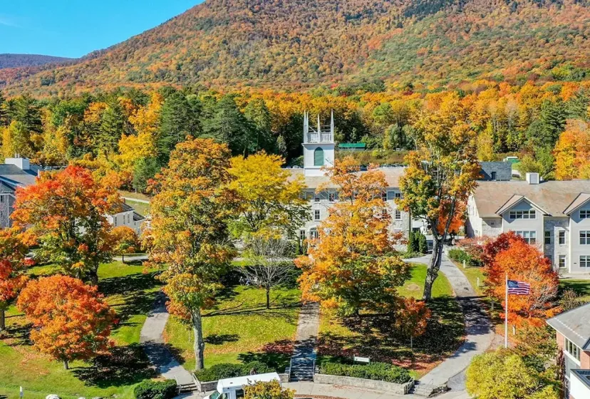 Burr Burton Academy Campus von oben