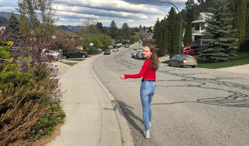 Charlotte an der Valleyview Secondary Kanada