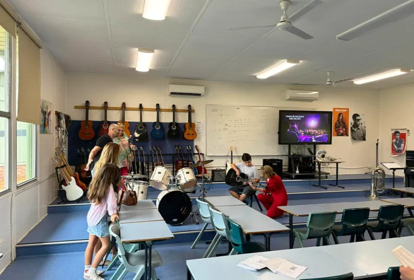 Hunters Hill High School Musikraum