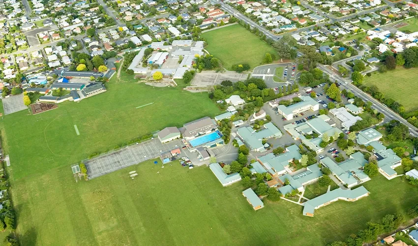 Waimea College Vogelperspektive