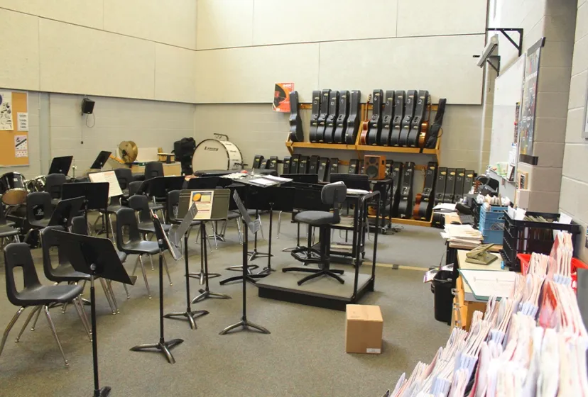 Westside Secondary School Musikraum